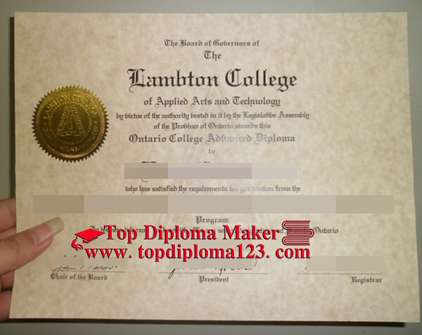 Lambton College diploma