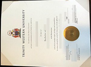 Fake Trinity Western University diploma, Buy fake T