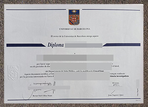 Copy A Fake University of Barcelona Diploma , Buy F