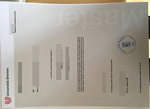 How to make a fake University of Bremen diploma for