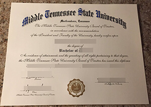 How fast to get a fake MTSU diploma？Buy fake dipl