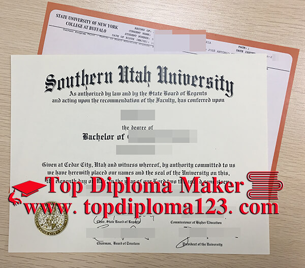 Fake Southern Utah University Diploma
