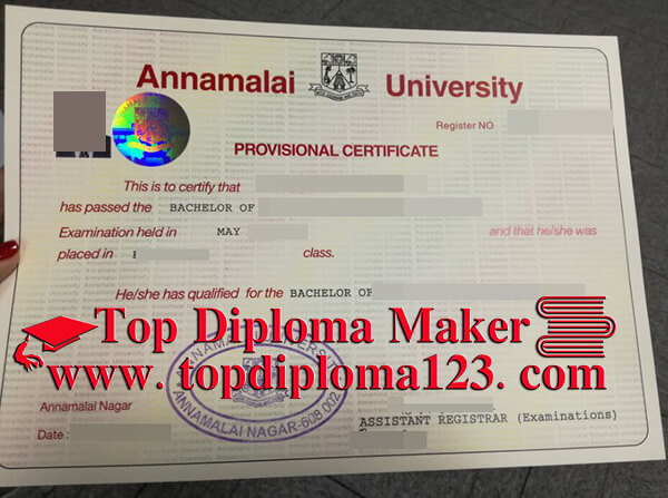 Annamalai University diploma