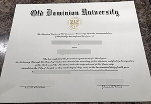 How to obtain a fake Old Dominion University diplom