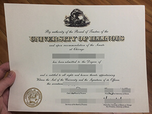 Fake University Of Illinois At Chicago Diploma Shor