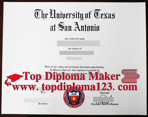 UTSA diploam