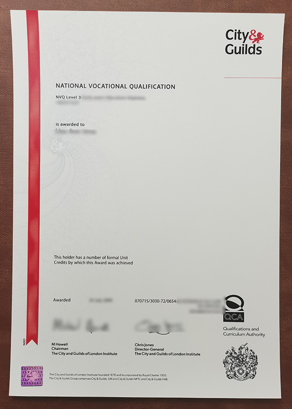  NVQ Level 3 diploma