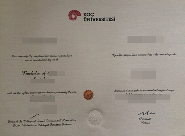 fake Koç University diploma, buy fake diploma