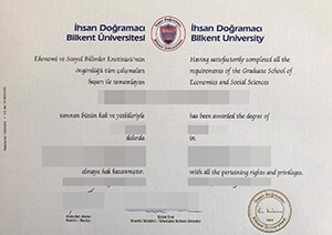 Order a fake Bilkent University diploma from Turkey