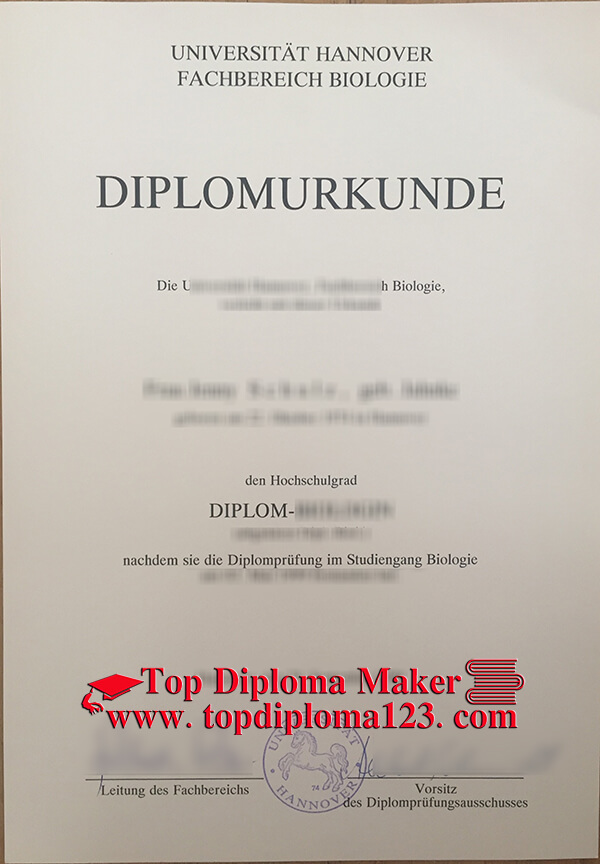  University of Hanover diploma