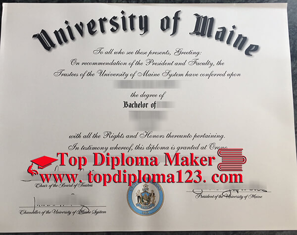  University of Maine diploma