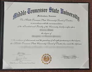 Buy a fake MTSU degree, fake Middle Tennessee State