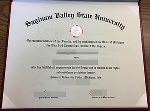 Fake Saginaw Valley State University diploma (Buy f
