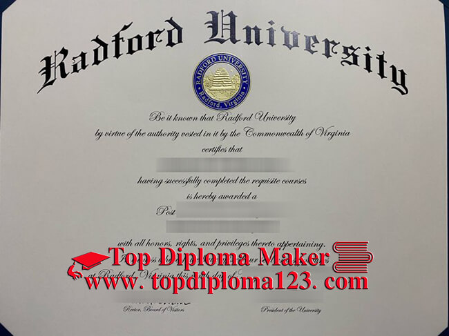 Radford University Diploma