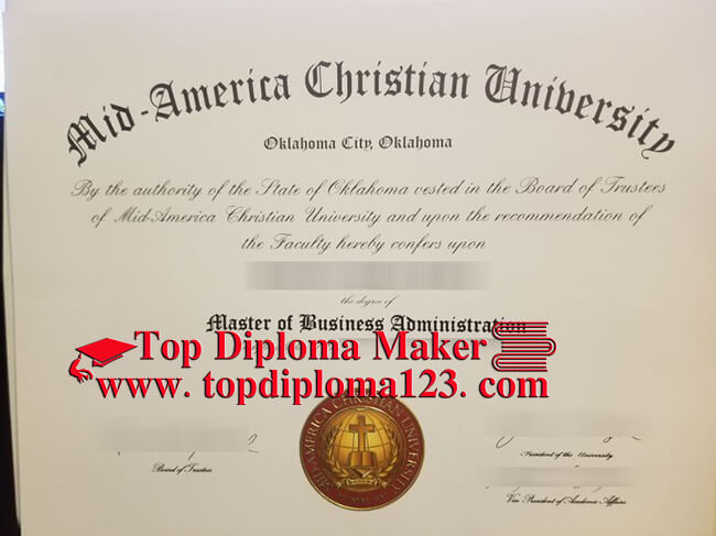 Mid-America Christian university diploma