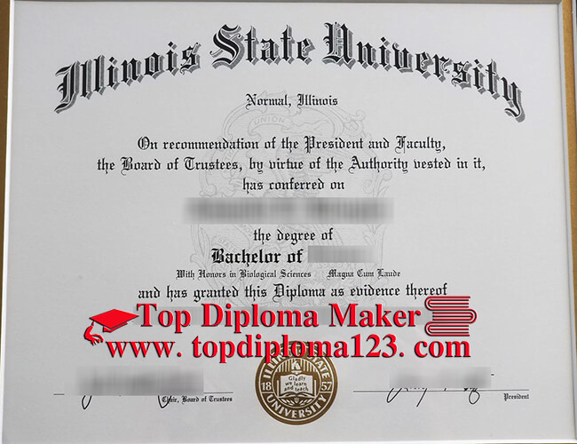  Illinois State University diploma