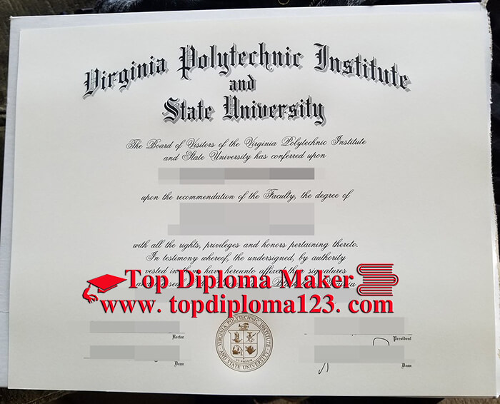 Virginia Polytechnic Institute and State University diploma