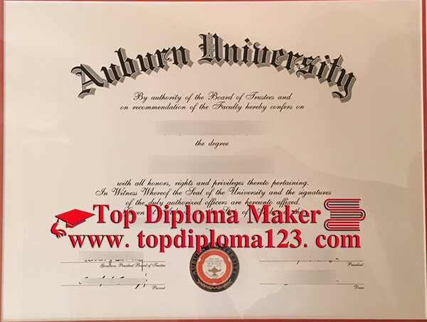 Auburn University diploma