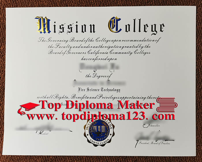 Mission College diploma