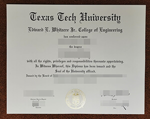 Fake Texas Tech University diploma order, Buy a TTU