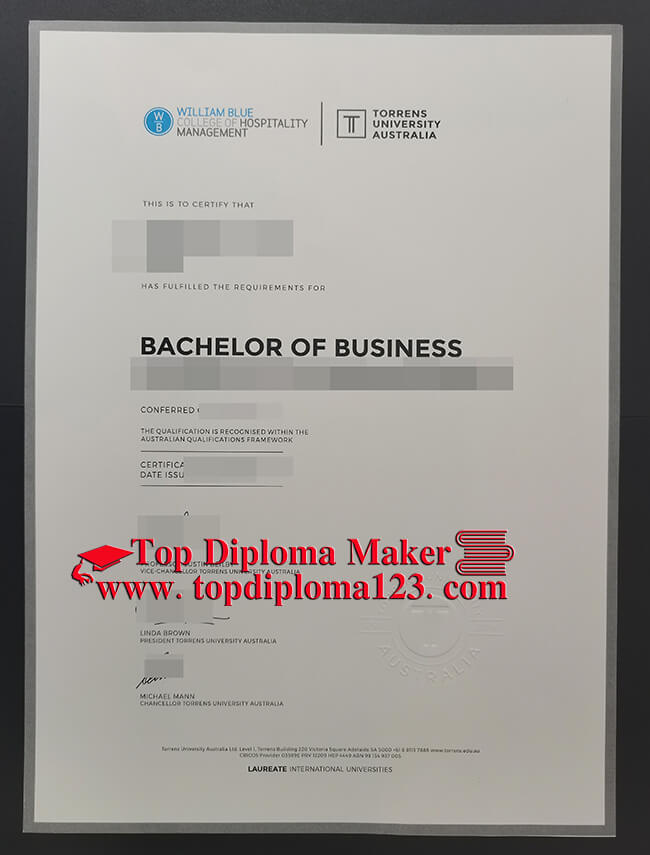 Torrens Australian University diploma