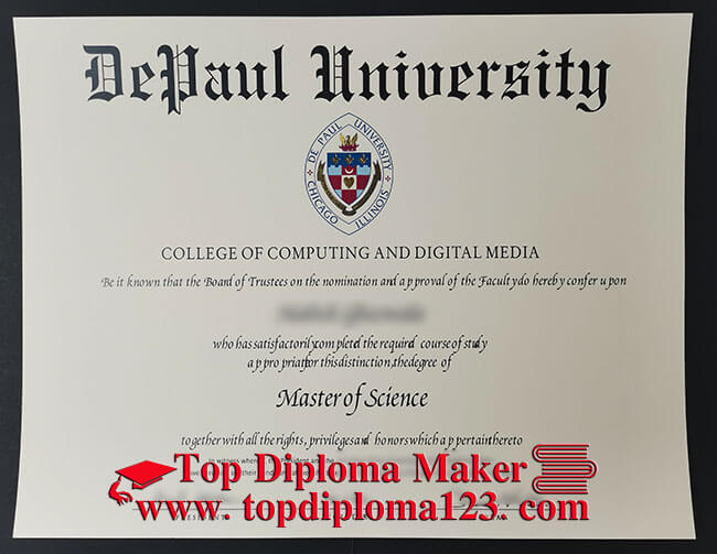  DePaul University Master of Science diploma