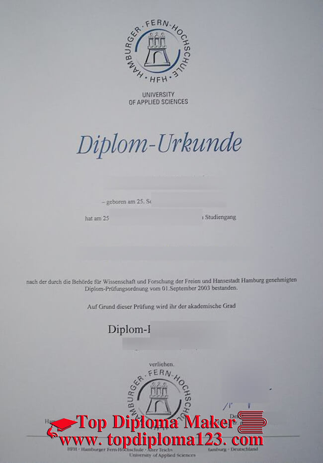 Hamburger Fern-Hochschule diploma, Buy diploma 