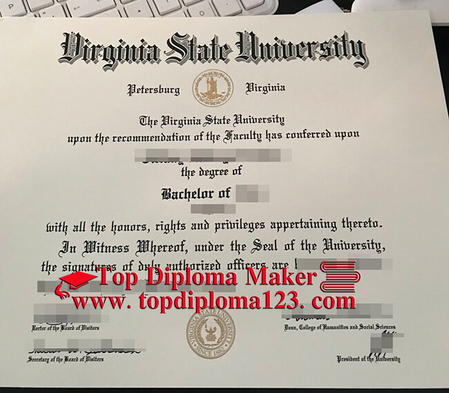 Virginia State University diploma