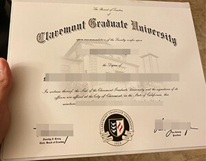 Claremont Graduate University diploma sample, Buy d