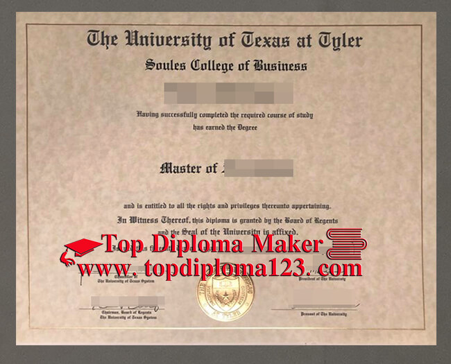 University of Texas at Tyler diploma