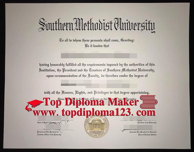  Southern Methodist University Diploma
