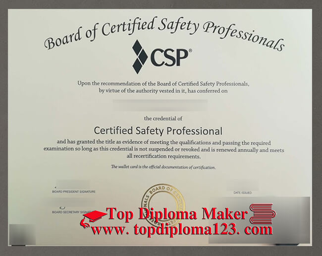 CSP Certificate