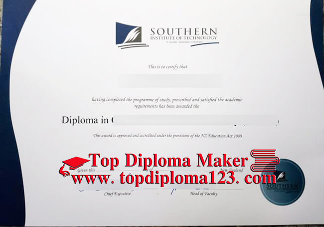 Southern Institute of Technology diploma