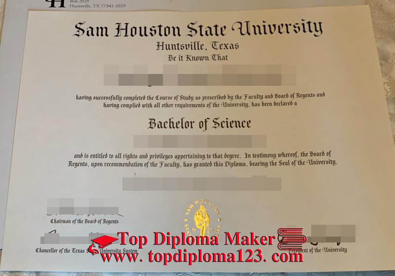 SHSU diploma