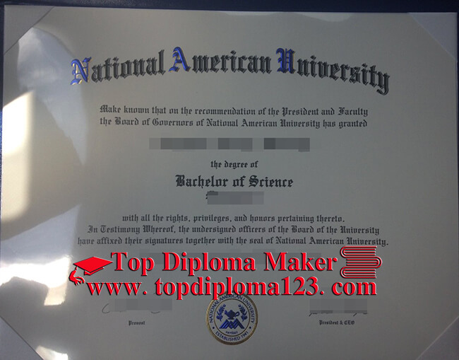 National American University diploma