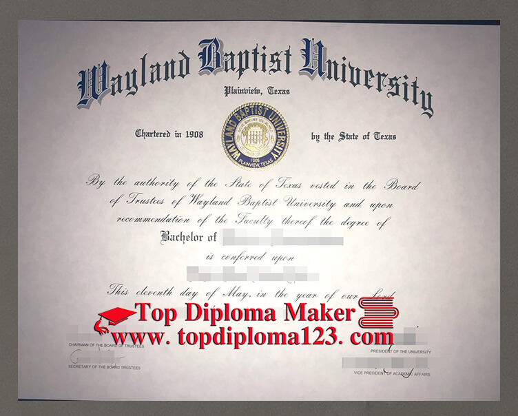  Wayland Baptist University Diploma