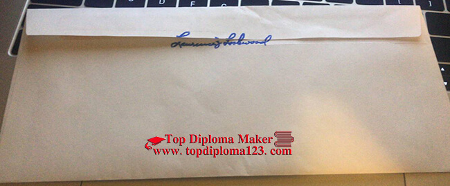 University of Iowa transcript envelope