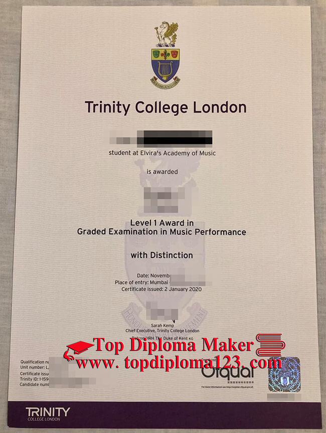 Trinity College London degree