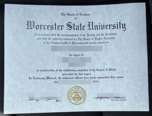 Buy Worcester State University fake diploma, order 