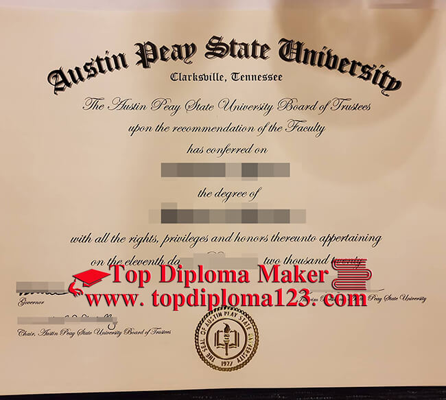 Austin Peay State University diploma