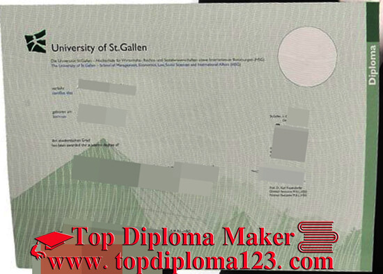 University of St. Gallen diploma
