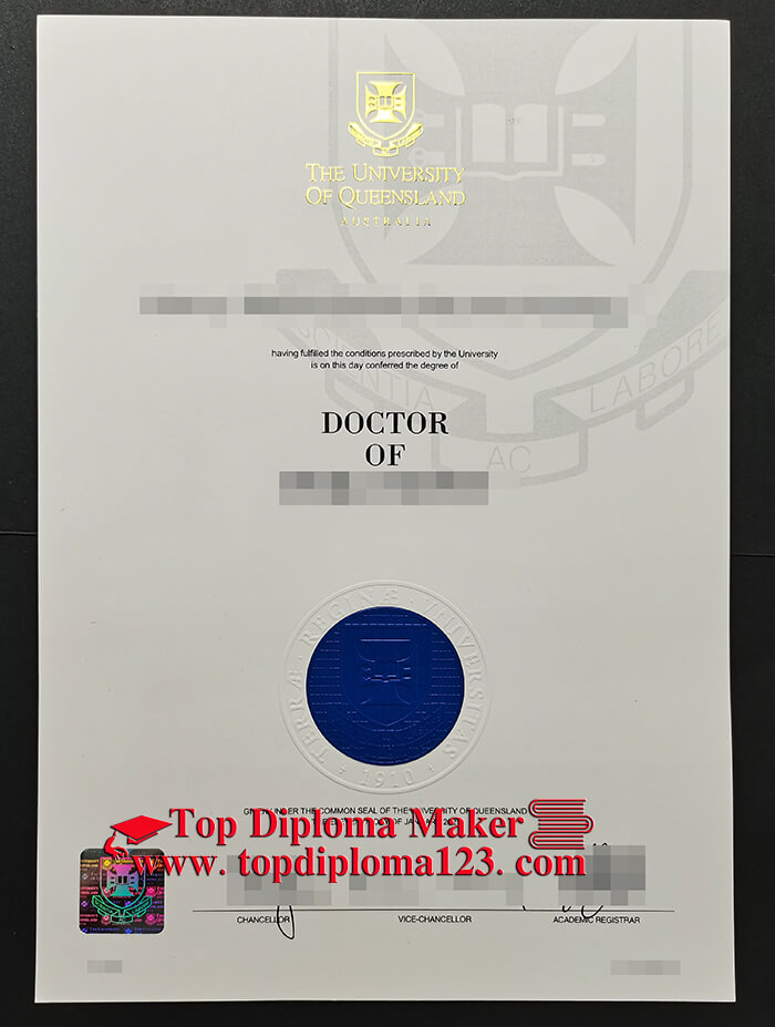University of Queensland Doctor degree