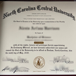 Purchase a NCCU fake diploma, Order a North Carolin
