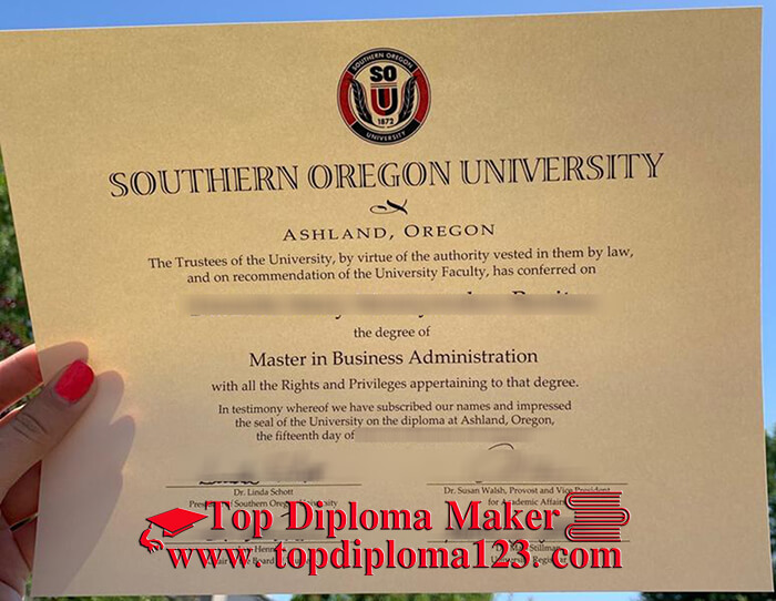 Southern Oregon University diploma