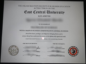 Where to order a East Central University fake diplo