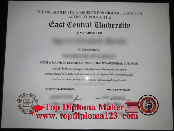 East Central University fake diploma