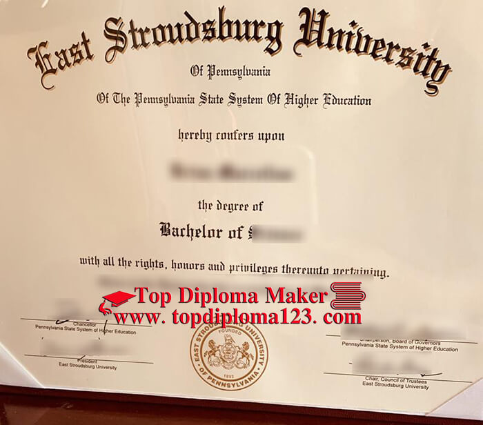 East Stroudsburg University of Pennsylvania diploma