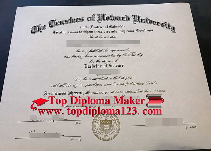 Howard University diploma