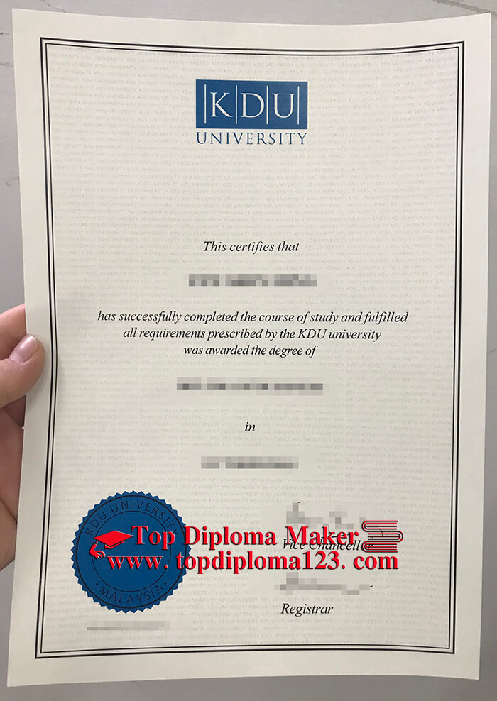 Malaysia KDU diploma