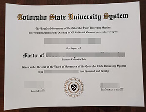 Can I get a fake Colorado State University Global d